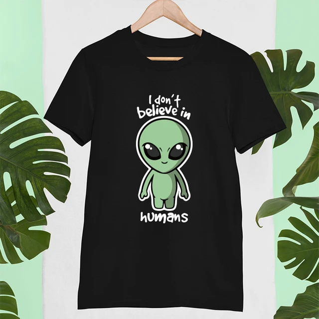 Modelo Imagem de desenho animado Alienígena Camiseta on-line