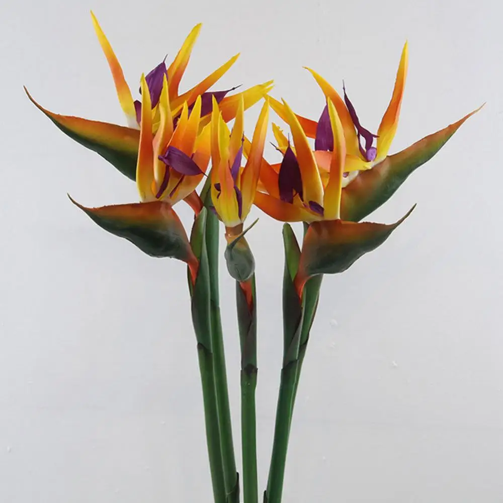 1 Pz 80Cm Fiore Uccello Del Paradiso Fiore Artificiale Pianta Finta Strelitzia Reginae Cerimonia Di Nozze Casa Hotel Decorazione Della Tavola