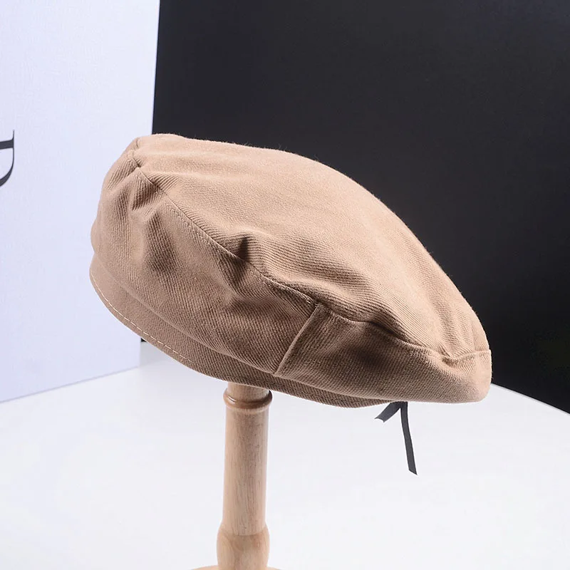 INS New Fashion Japanese Candy Color Retro Beret Hat Female Korean Version Solid Color Street British Painter Cap men's french beret Berets