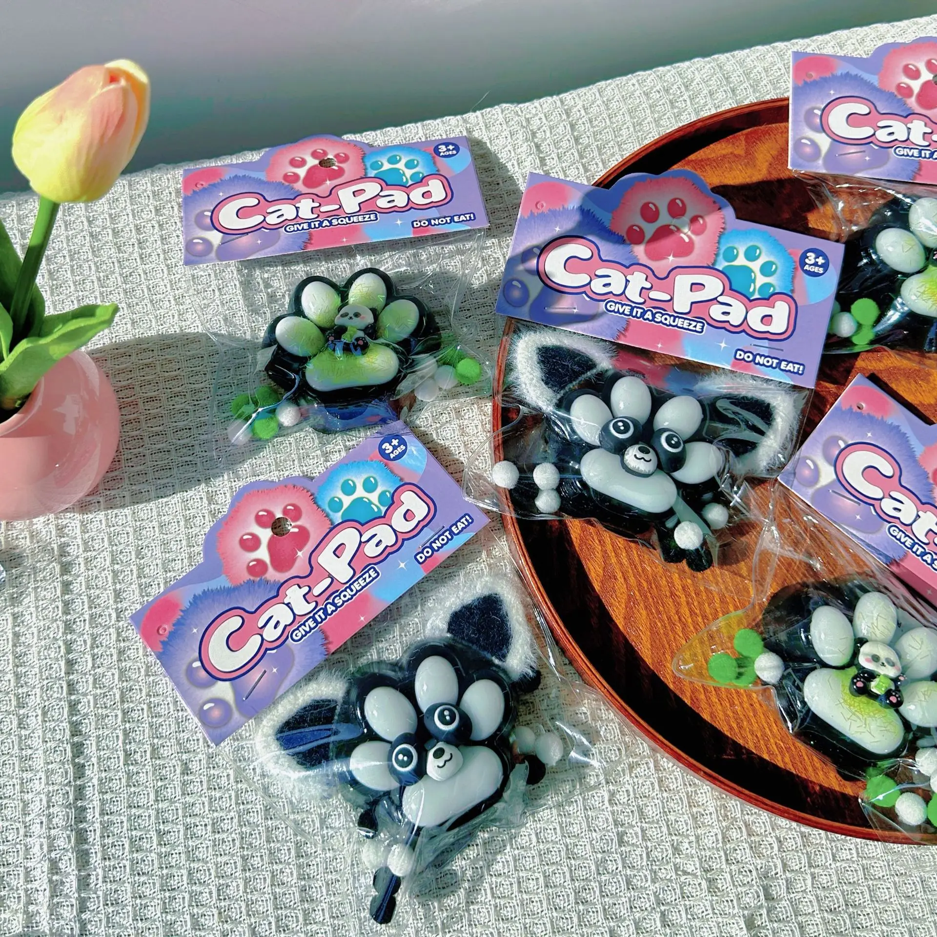 Cute Panda Soft Cat Foot Antistress Paws Fidget Toys Squishy Tapa Foot Girl Kids Adult Sensory Toys Gifts Antistress Foot 6