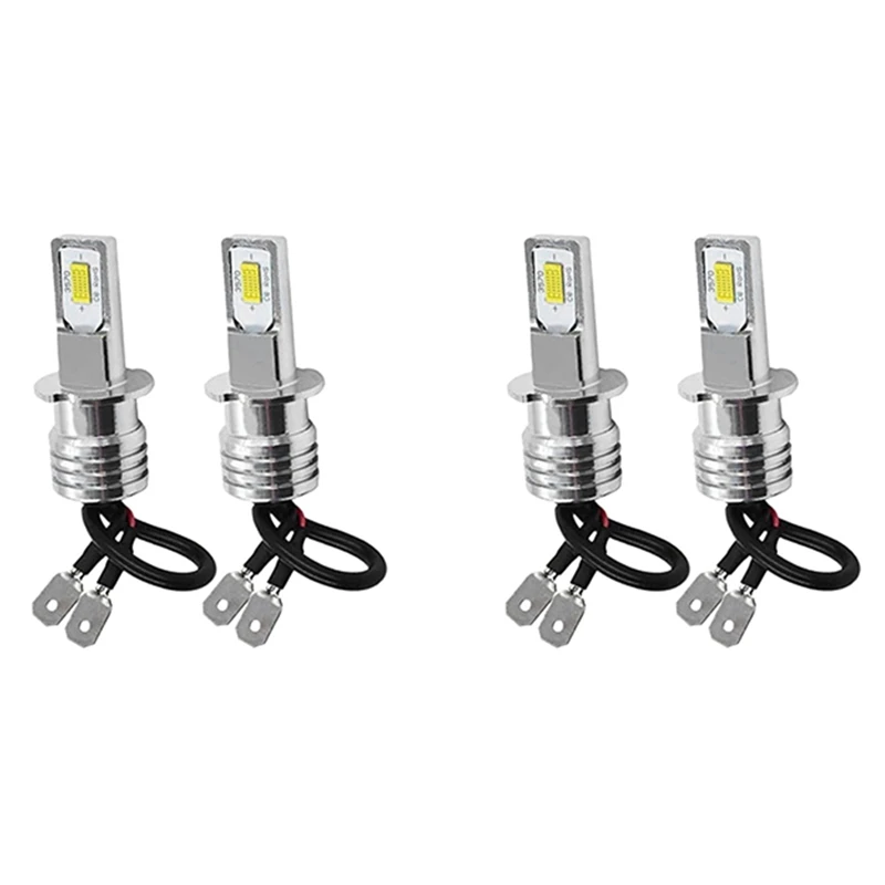 

4X H3 Super Bright LED Headlight Fog Light Driving Lamp Bulb Kit 6000K White 10W