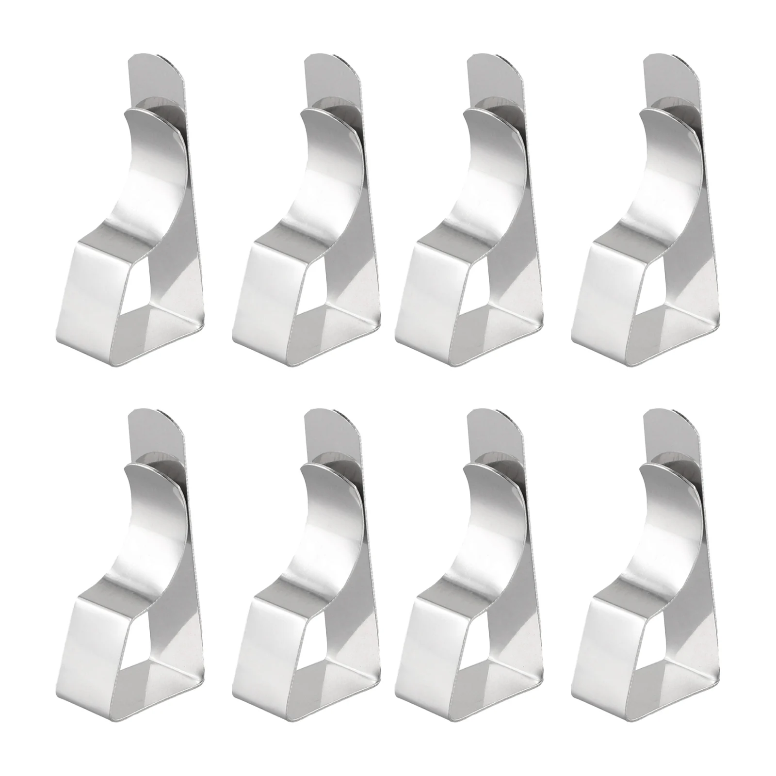 

8Pcs Stainless Steel Tablecloth Clamps Table Cloth Clips Holder Clip 5.1*2.6*1.3cm For Party Wedding Table Cover Small Tools