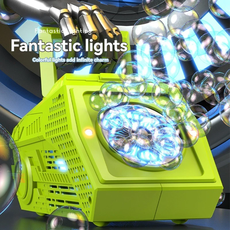 آلة فقاعات هوائية بست فتحات مع مؤثرات صوتية، تعمل...