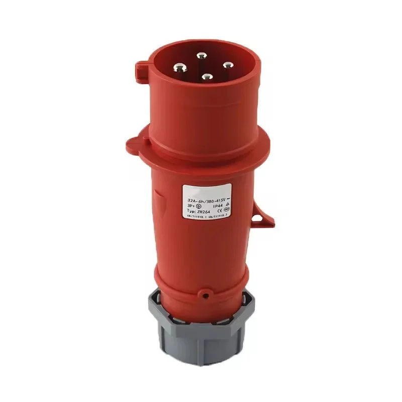 

IP44 4P 16A plug High quality factory workshop waterproof dustproof and anti-corrosion industrial plug socket