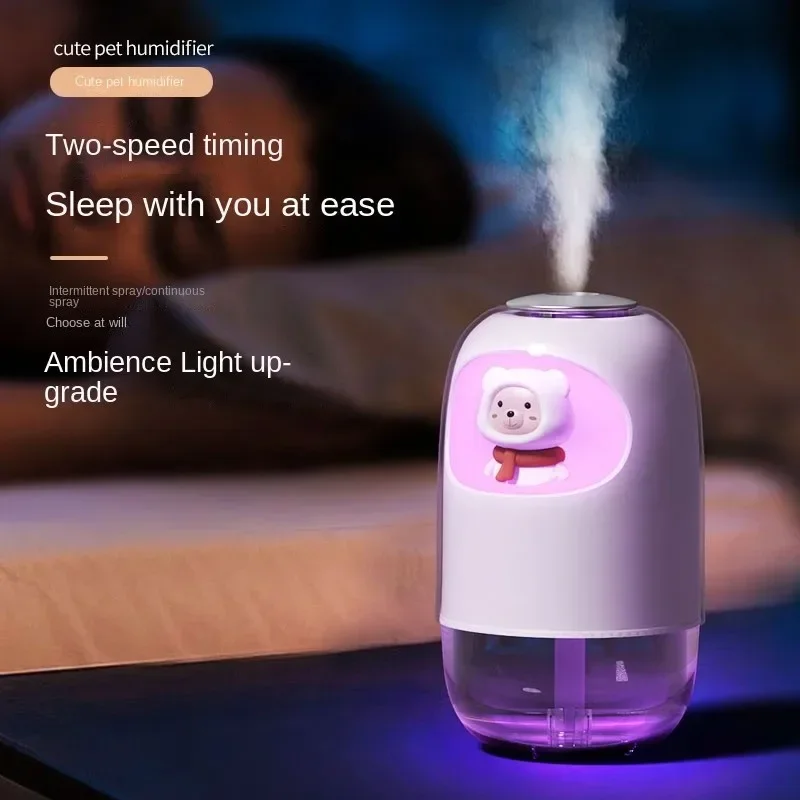 USB aromatherapy air humidifiers Mother and baby car desktop color night light doll humidifier Lovely humidifier gift