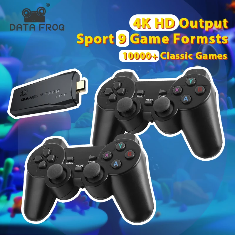 DATA FROG Y3 Lite 10000 Game 4K Video TV Game Stick For PS1/SNES/SEGA ...