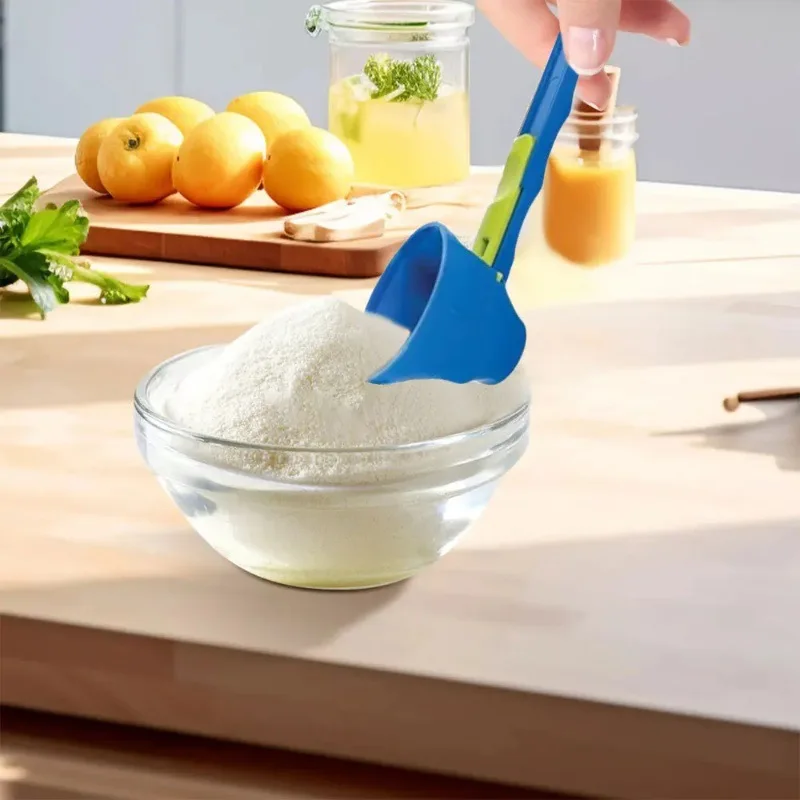Kitchen Measuring Spoons 1PC Coffee Scoop Funnel for Flling Reusable K-cup Coffee Pot Spoon Sliding Design Measuring Spoon Kitchen Accessories