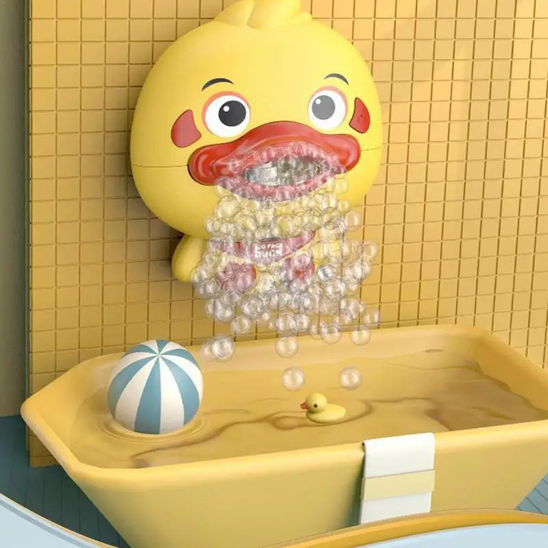 Bath Bubble Maker Cute Duck Shape Electric Music Automatic Soap Maker With 12 Songs Baby Bath Toy Bathroom Toys For Children Kid 5