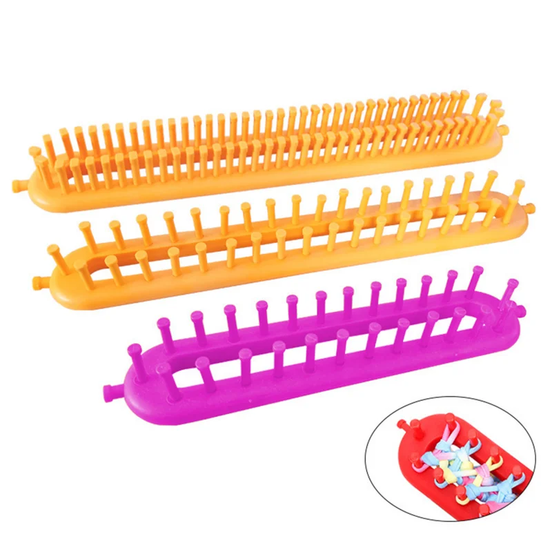 Weaving Looming Knitting Kit DIY Machine Sewing Tools Pompom Sock Hat Scarf Scarves Maker Handmade Craft Weaving Braiding Tool