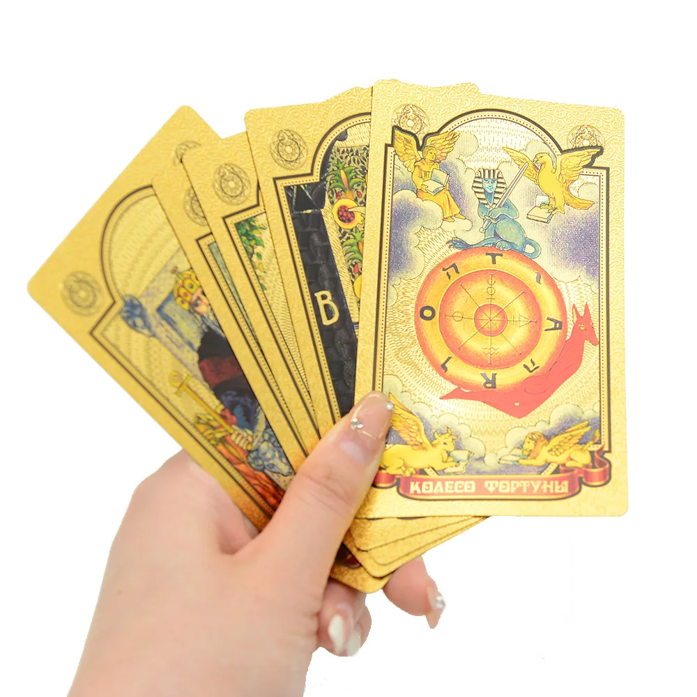 High-quality plastic tarot card Russian manual luxury divination card prediction chess card emotion game Russian market gift box 5