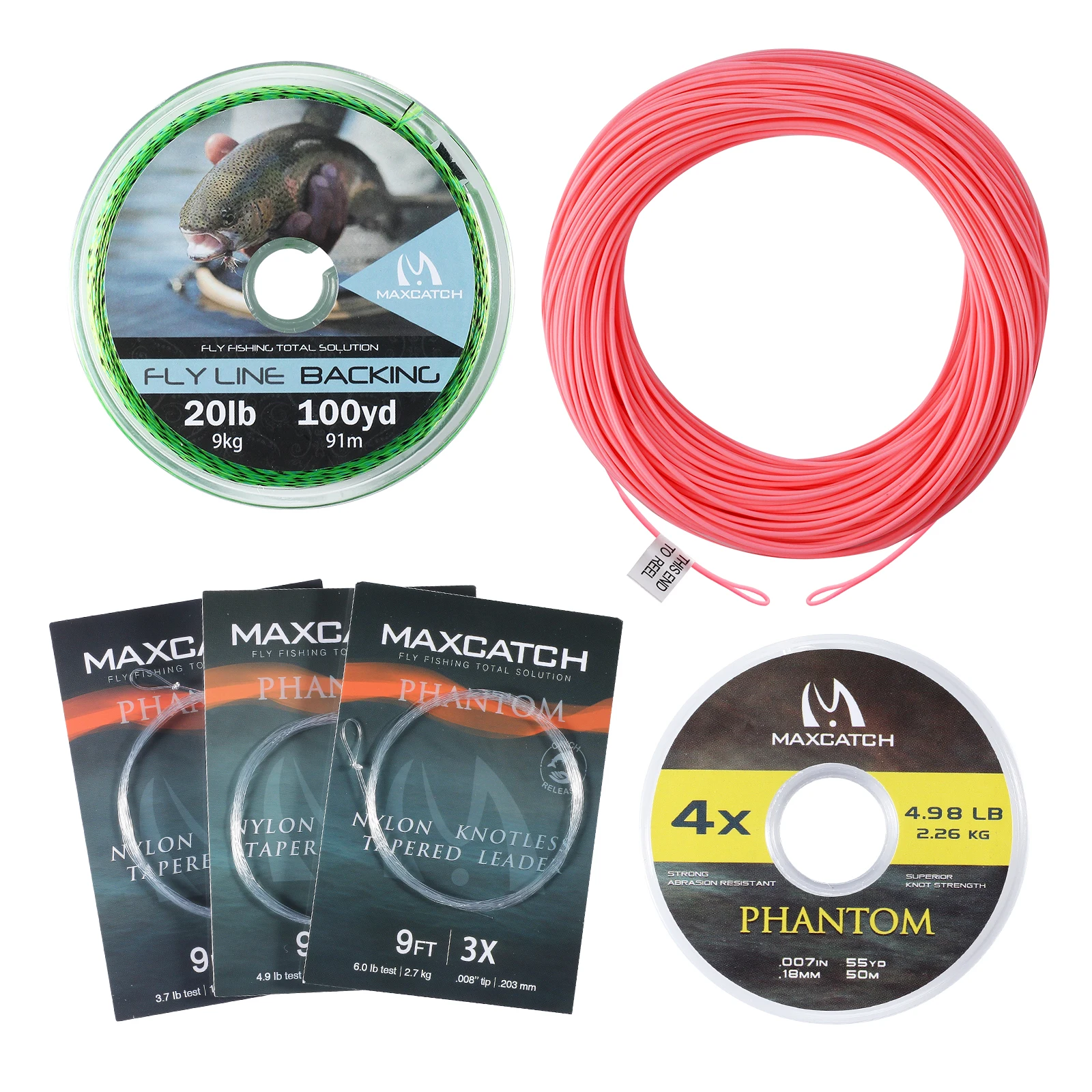 Premium Weight Forward Floating Fly Fishing Line with Dual Welded Loops - 100FT