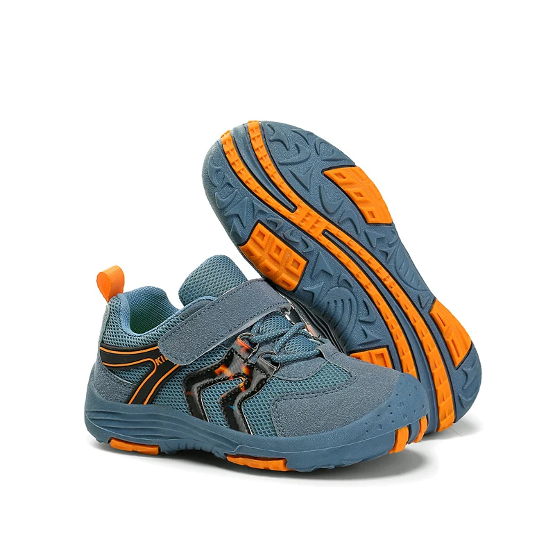 

New Children's Breathable Outdoor Hiking Non-slip Leather Sneakers Waterproof Anti-Skid Casual Sneakers Boys Girls Walking Shoes