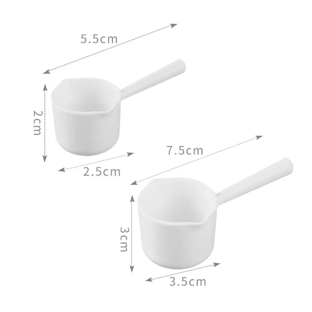 Multi-purpose Transparent Plastic Measuring Spoon with Scale Pet Feeding Scoop Salt Spoon Washing Powder Kitchen Gadgets