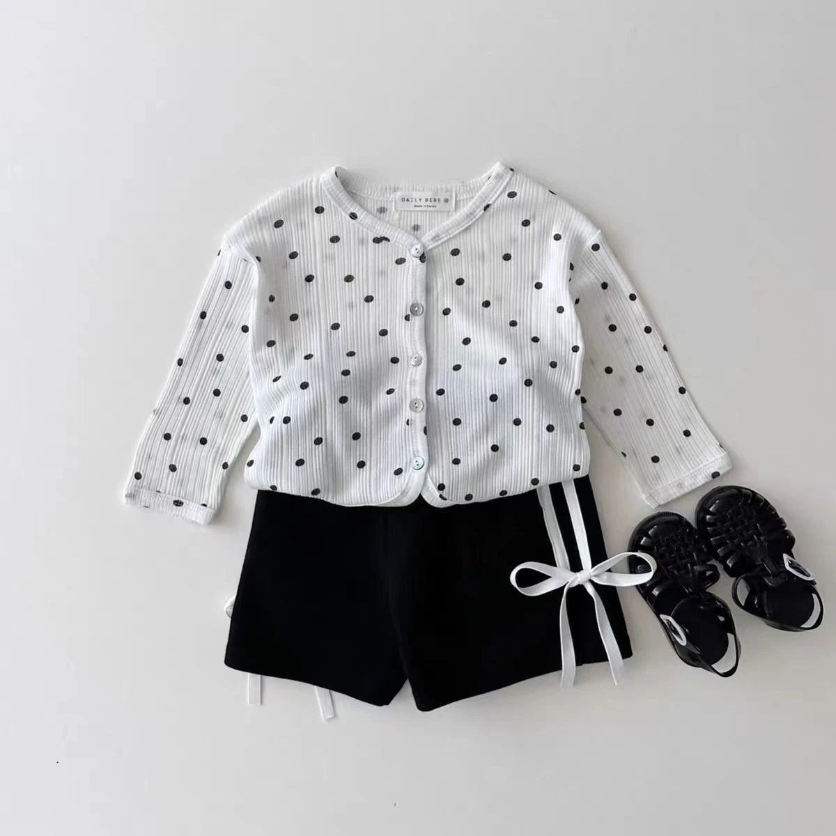 Summer Baby Girls Casual Shorts - Trendy Loose Fit with Butterfly Knot Waist