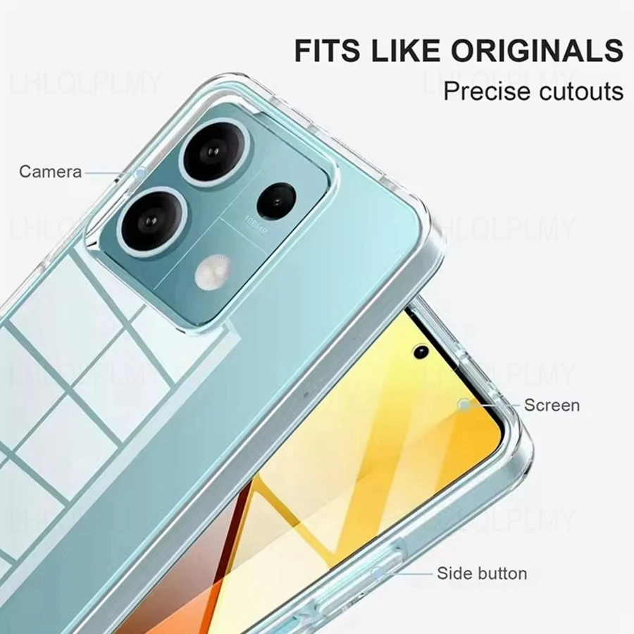 Double-Sided Clear Phone Case with Front and Back Cover