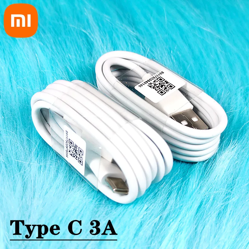 xiaomi fast charger 18W qc3.0 power dapter USB 100cm USB 3.1 Type C cable for Redmi note 7 8 9 9s MI 9 SE 8 6 mix 2 2S 3 5v 3a usb c