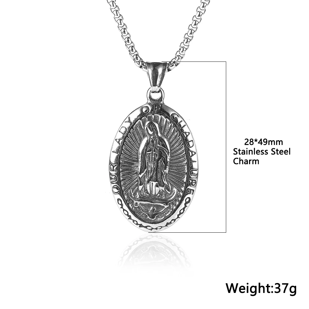 ROWIN&CO Mens 18K Gold Hip Hop Iced Out Bling Micro Pave Artificial Diamond  Oval Virgin Mary CZ Pendant with 20 inch Gold Rope Chain | Amazon.com