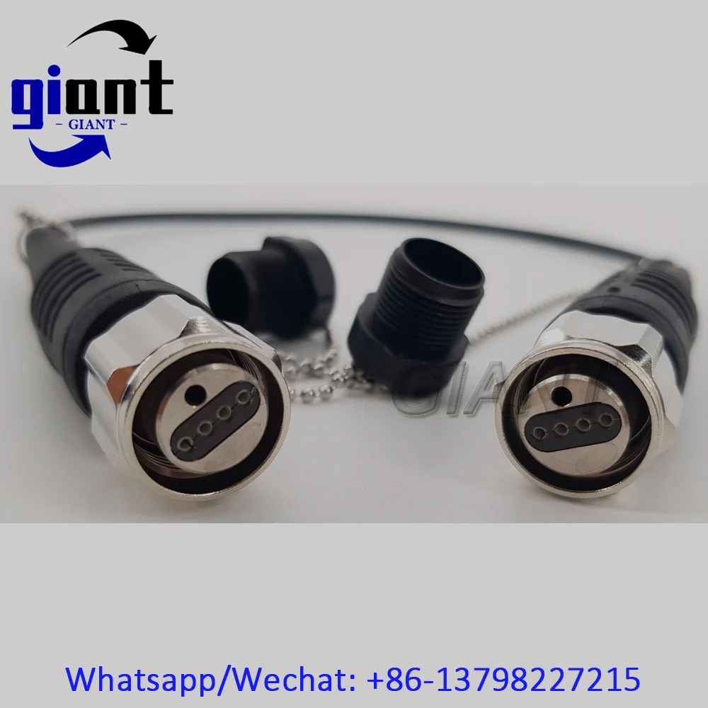 4C ODC 소켓, ODC 남성-ODC 남성, G657A, 직경: 4.5mm TPU 재킷, 1/2/3/5M 기갑 검정색 케이블, 릴이 없는 광섬유 패치 코드
