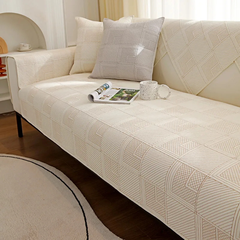 

Cotton Linen Sofa Covers L Shape Corner Sofa Covers for Living Room 1/2/3/4 Seats Couch Covers Non Slip Universal Sofa Slipcover