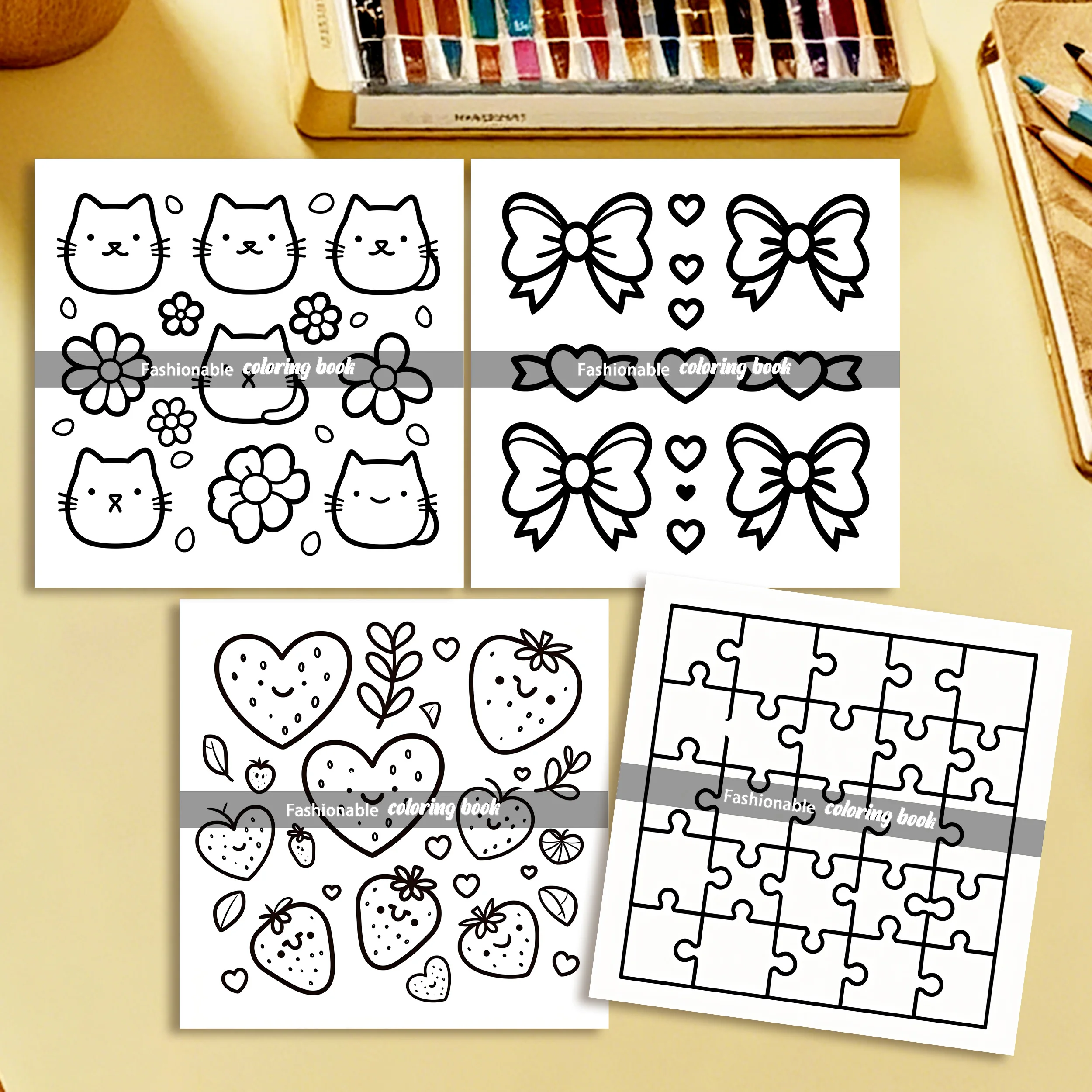 SIMPLE PATTERNS Bold-easy Patterns Coloring Book for Adults Cute Drawing Book Perfect Gift for Party and Birthday 4