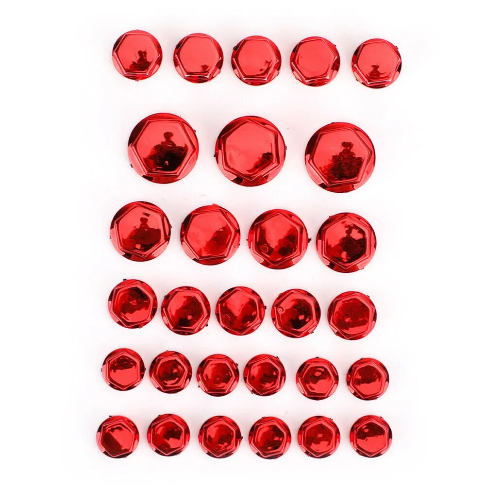 

Accessories Durable Rear Right Front Left Socket Screw Covers Hexagon Motorcycle Scooter Electroplated Surface