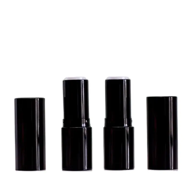 

10pcs 20pcs 30pcs 12.1mm Aluminum Lipstick Tube Empty Refillable Bottle Round Shiny Black Cosmetic Packaging Lip Balm Containers