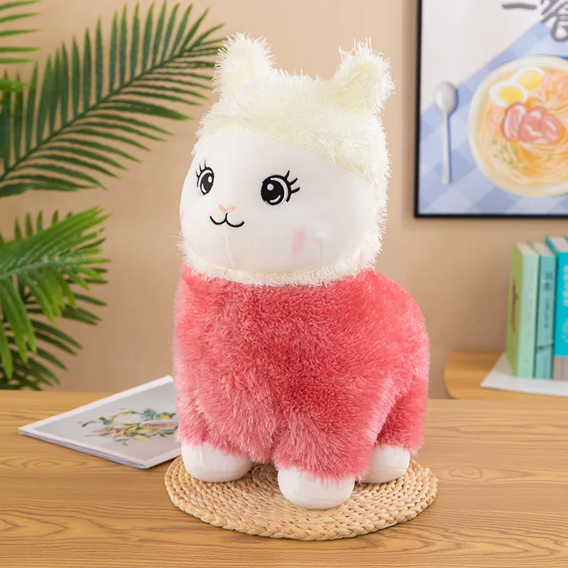 

25cm Lovely Alpaca Plush Toys Japanese Alpaca Soft Stuffed Cute Sheep Llama Animal Dolls Sleep Pillow Home Bed Decor Kids Gifts