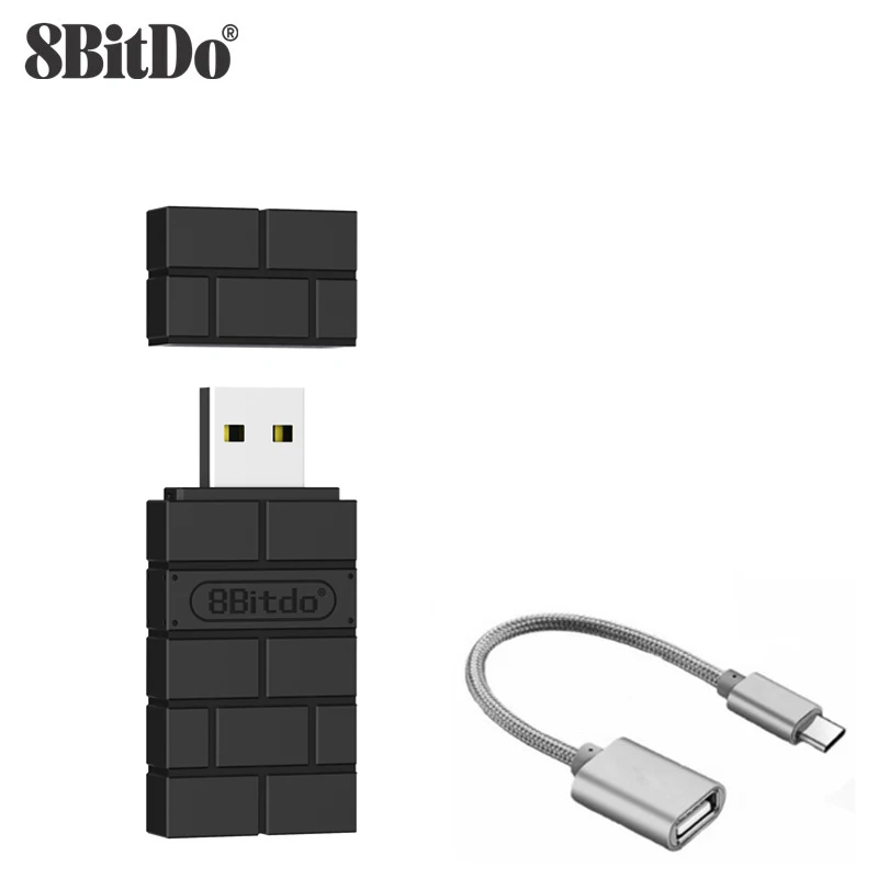 Game Controller Wireless Game Controller Wireless Gaming Controller 8BitDo USB Wireless Bluetooth Adapter 2 Receiver for Nintendo Switch PS1 Mini Windows for PS4 PS5 Xbox Series X/S Handle