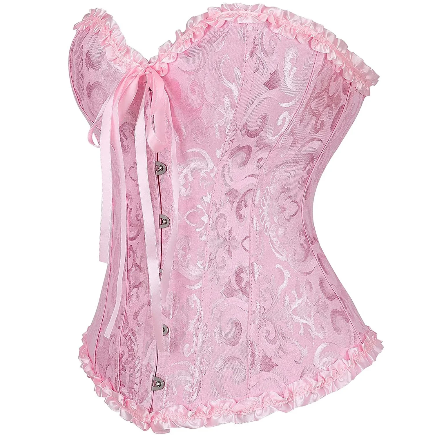Description Picture 4 of itemWomen Overbust Corset Tops Sexy Bridal Victorian Korsett Costume Gothic Corselet Plus Size