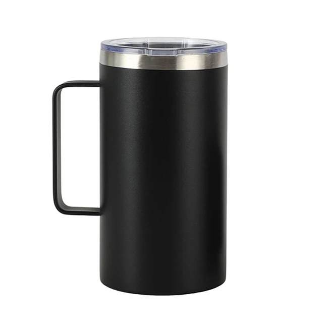 Stainless Steel Coffee Mugs Handle  Stainless Steel Tumblers Double-layer  - 12oz - Aliexpress