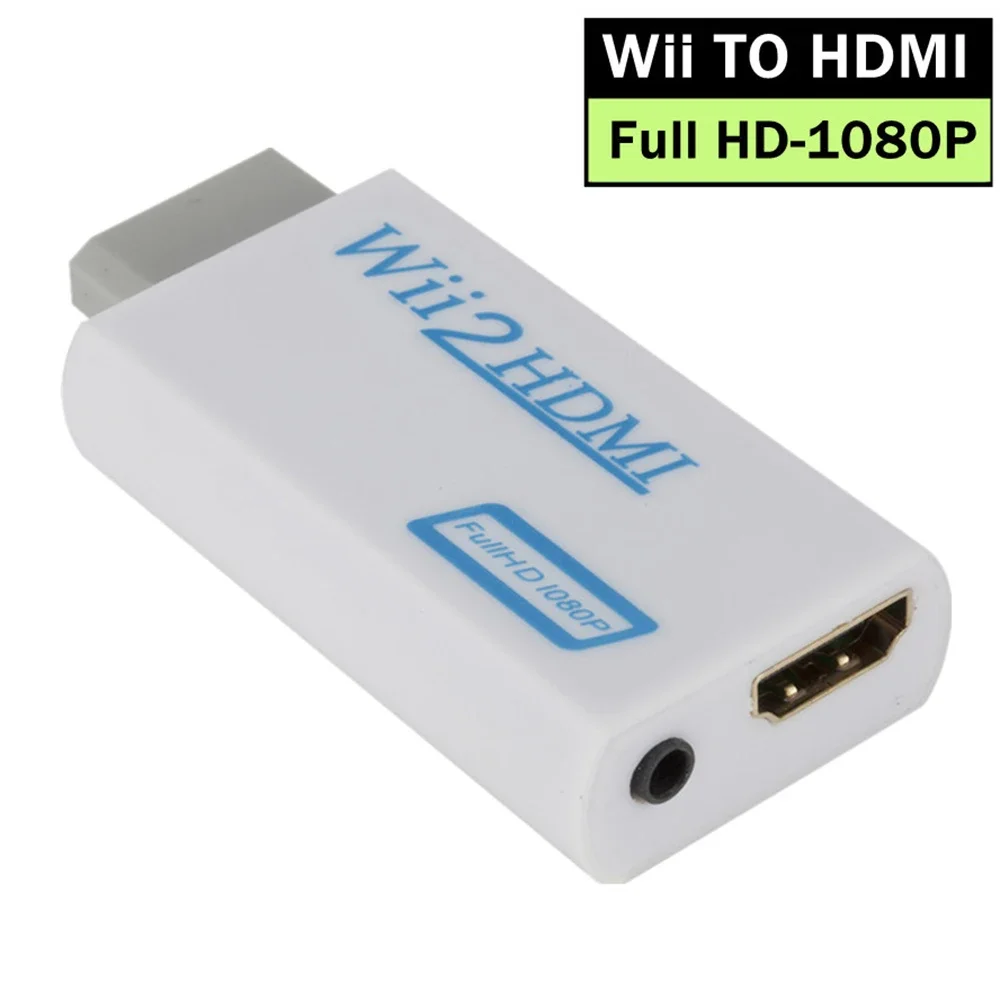 1080P Full HD Wii to HDMI-Compatible Converter Adapter