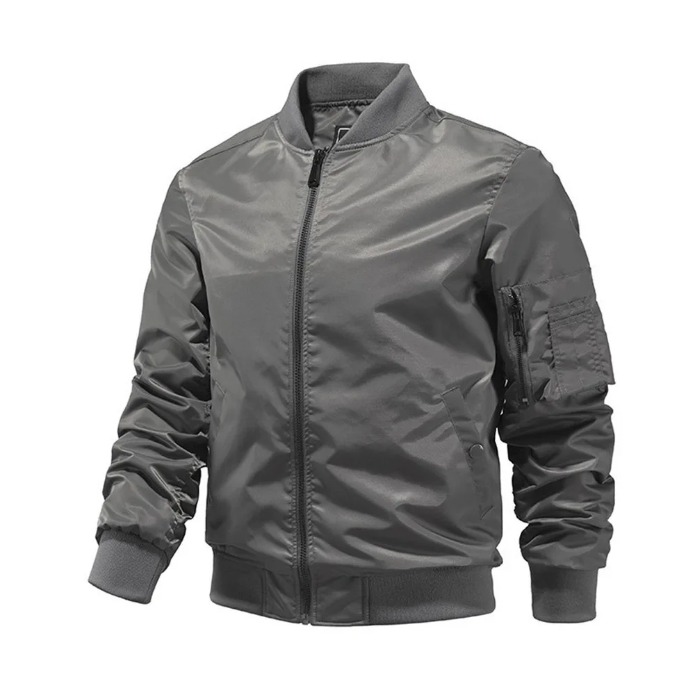 Men's Bomber Jacket Army MA-1 Flight Baseball Varsity College Pilot Air Waterproof Military Tactical Male Winter Coat Men Mens Military Jackets
