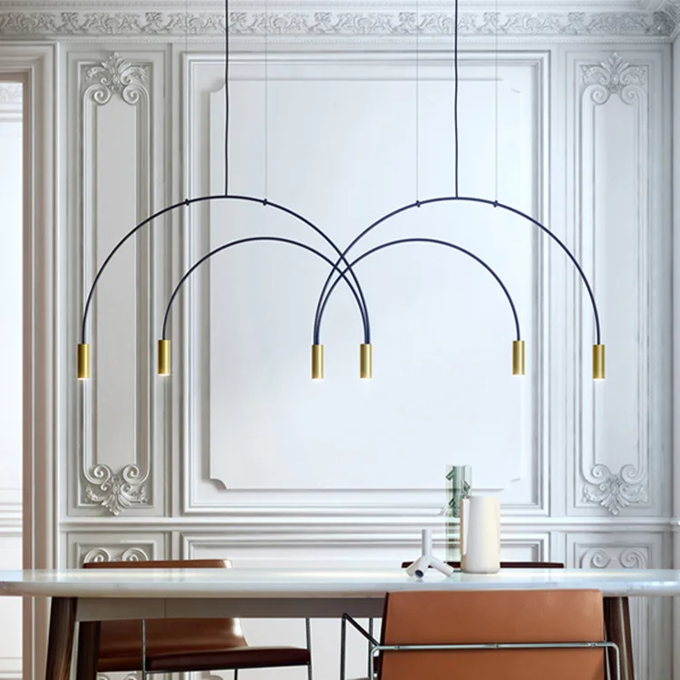 

Золотая подвеска, железная Подвеска для столовой, декоративная подвеска, Люминесцентная Подвеска