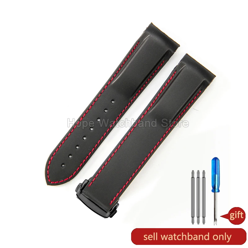 Omega Seamaster Vibrant Orange Silicone Watchband - Durable, Heat-Resistant & Soft-Textured