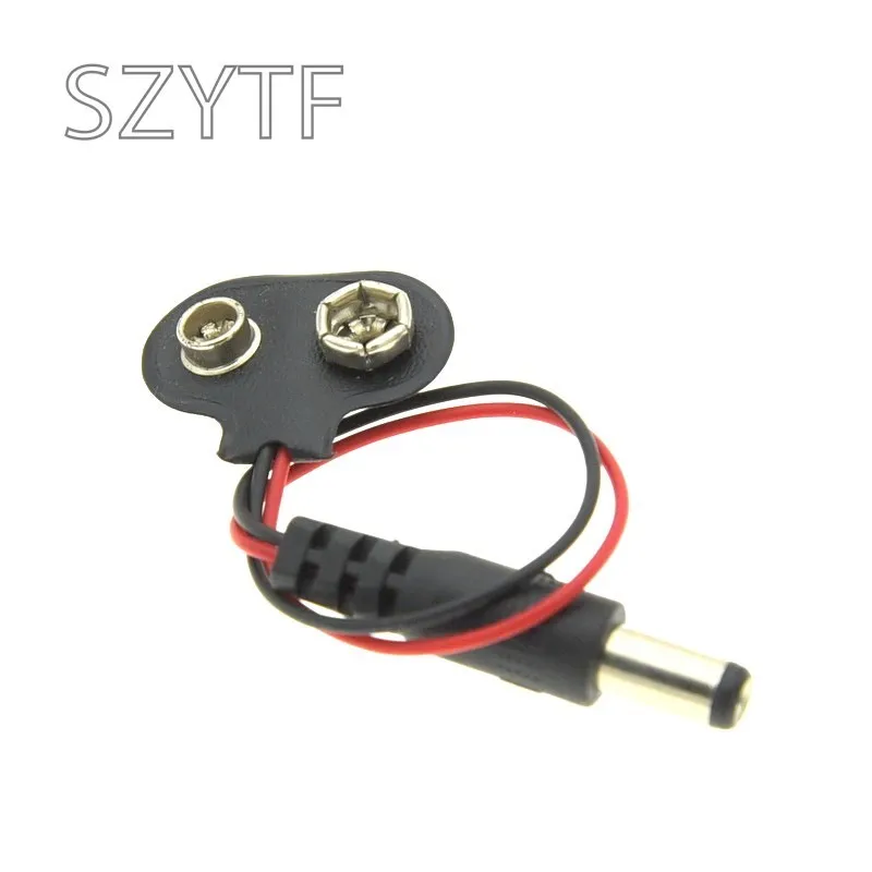 5 Pezzi Connettore A Scatto Per Batteria 9V – Cavo Jack DC Per Alimentazione