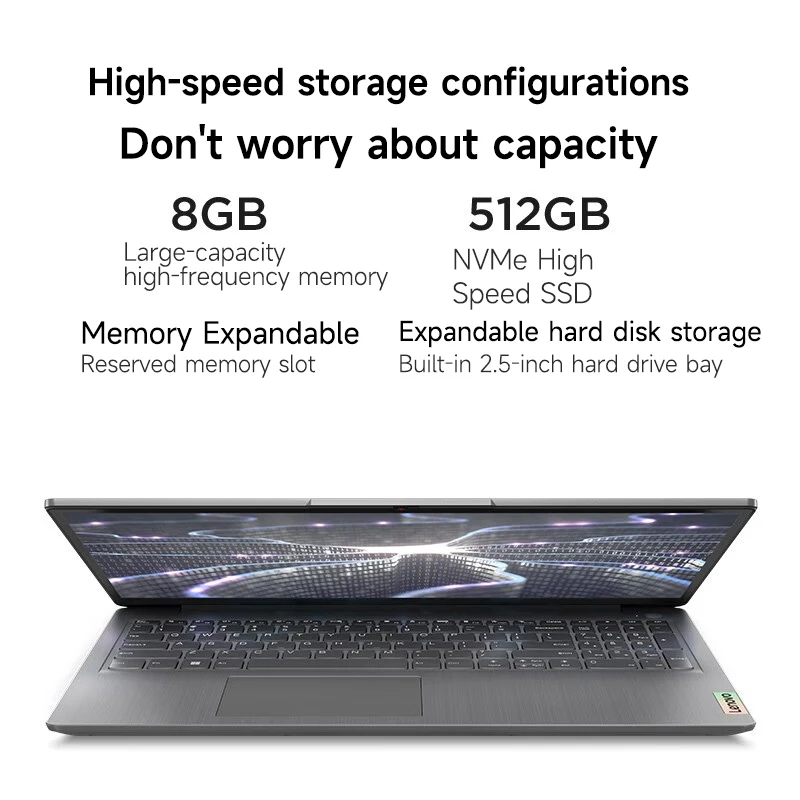 Lenovo Laptop IdeaPad 15s Thin & Light 15-inch Core I3/I5/I7 (8G/16G DDR4 RAM 512G/1TB SSD Nvme ) Computer Notebook PC 5