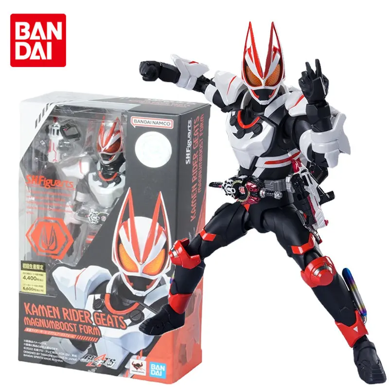 

15CM Bandai Original SHFiguarts KAMEN RIDER GEATS MAGNUM BOOST FORM Joints Movable Anime Action Figures Collection Model Toys