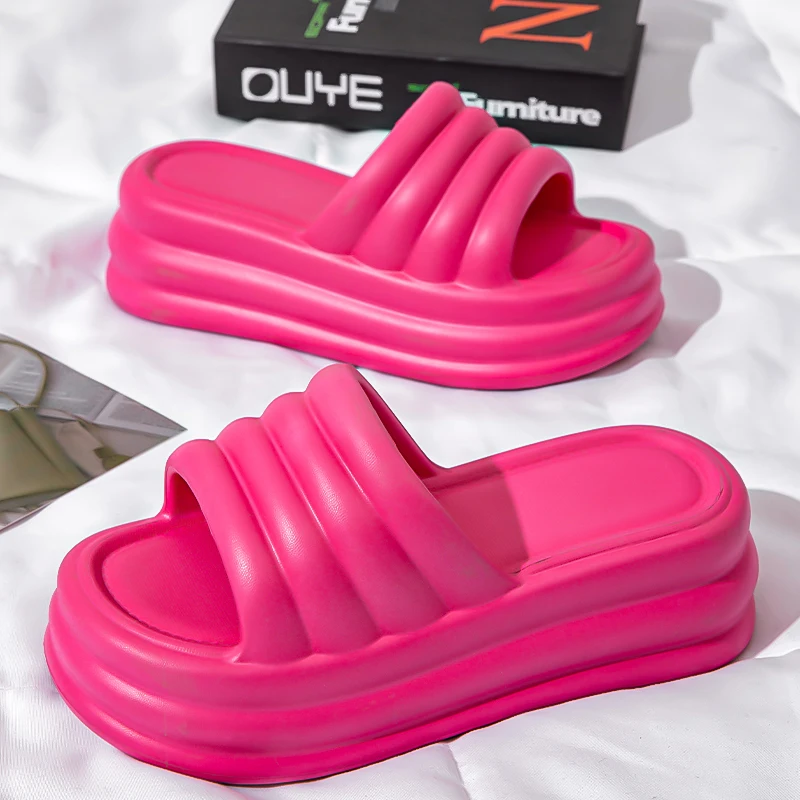 Women Open Toe Eva Chunky Sandals High Platform Slippers Summer Thick Bottom Beach Flip Flops women sandals comfortable sandals