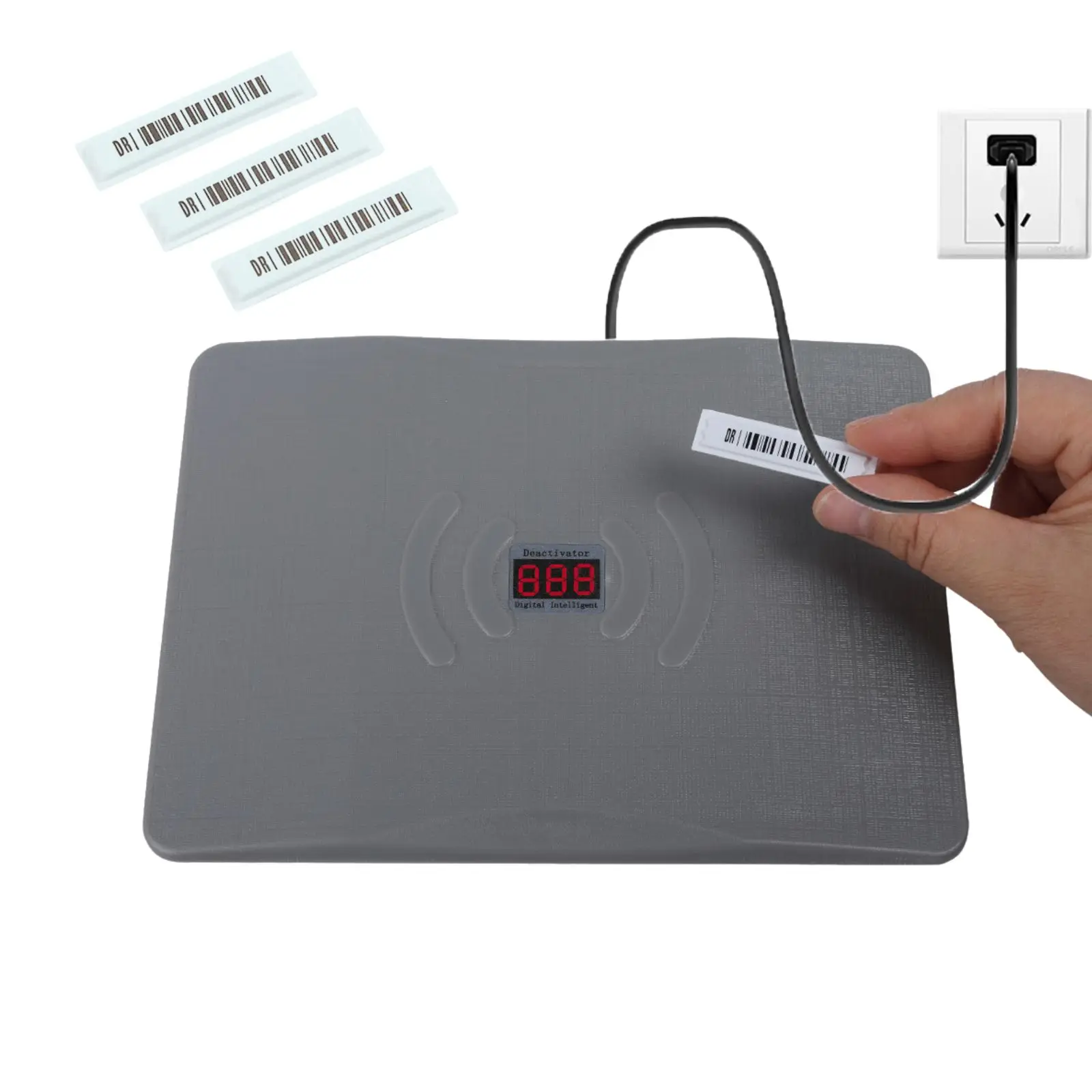 AM58 Khz DR Soft Label Deactivator W/ Sound Light Alarm Retail Anti-Shoplifting System EAS Checkpoint Alarms