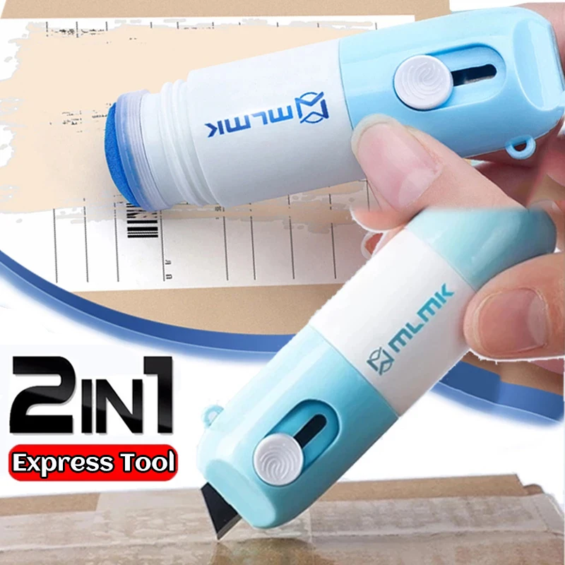 ABS Privacy Protector Eraser with Correction Fluid and Knife