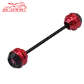 Rear red wheel