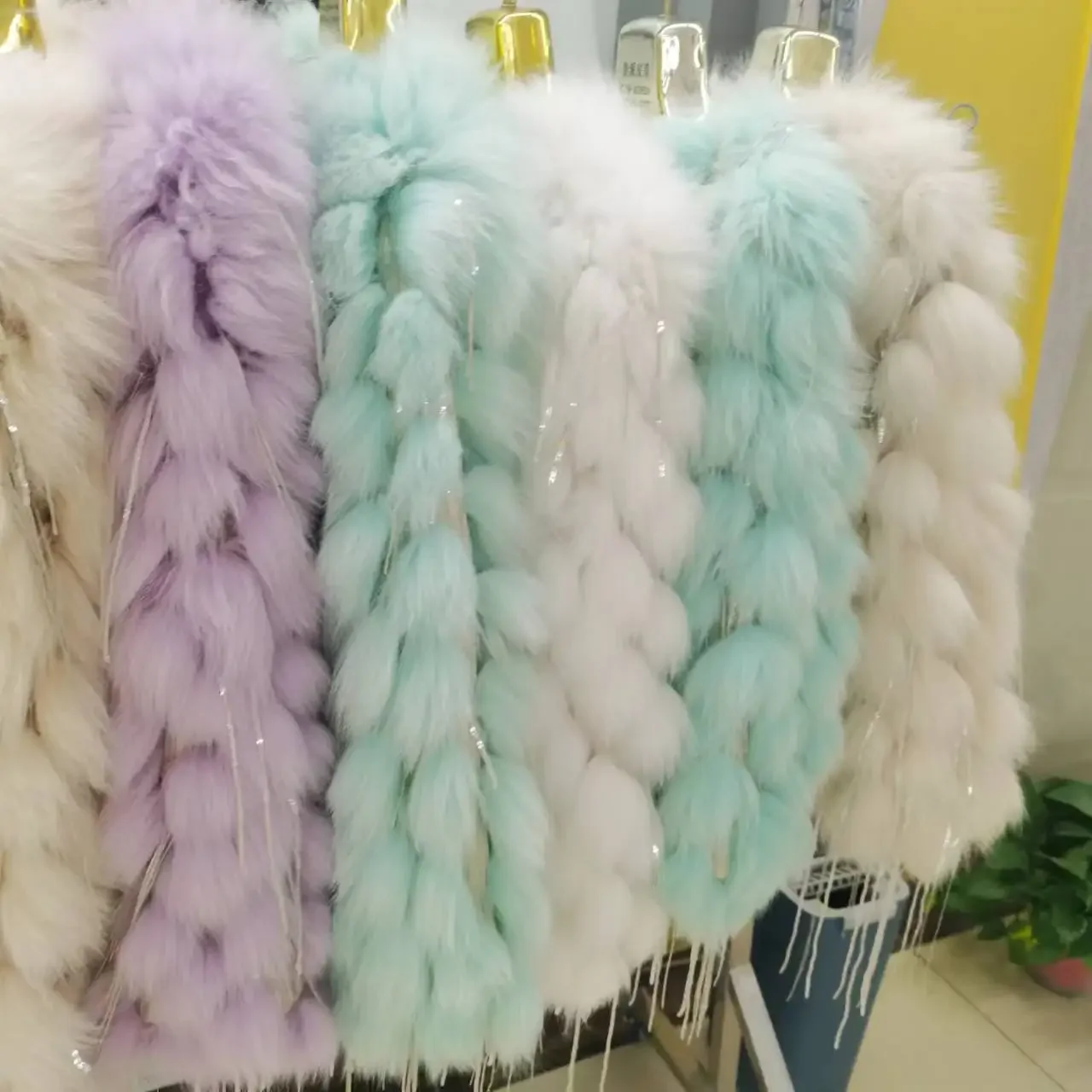 Sequins Tassel Real Fox Hair Women Jackets New Autumn Winter Multi Color Fur Coats Fashion Lady Elegant Short Fur Jackets Coats