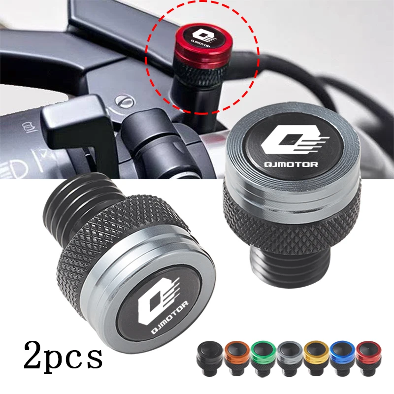 Para QJMOTOR SRT SRV SRK RR S SVT motocicleta M10 * 1,25 tornillos de aluminio pernos tapa de tapones de agujero de espejo