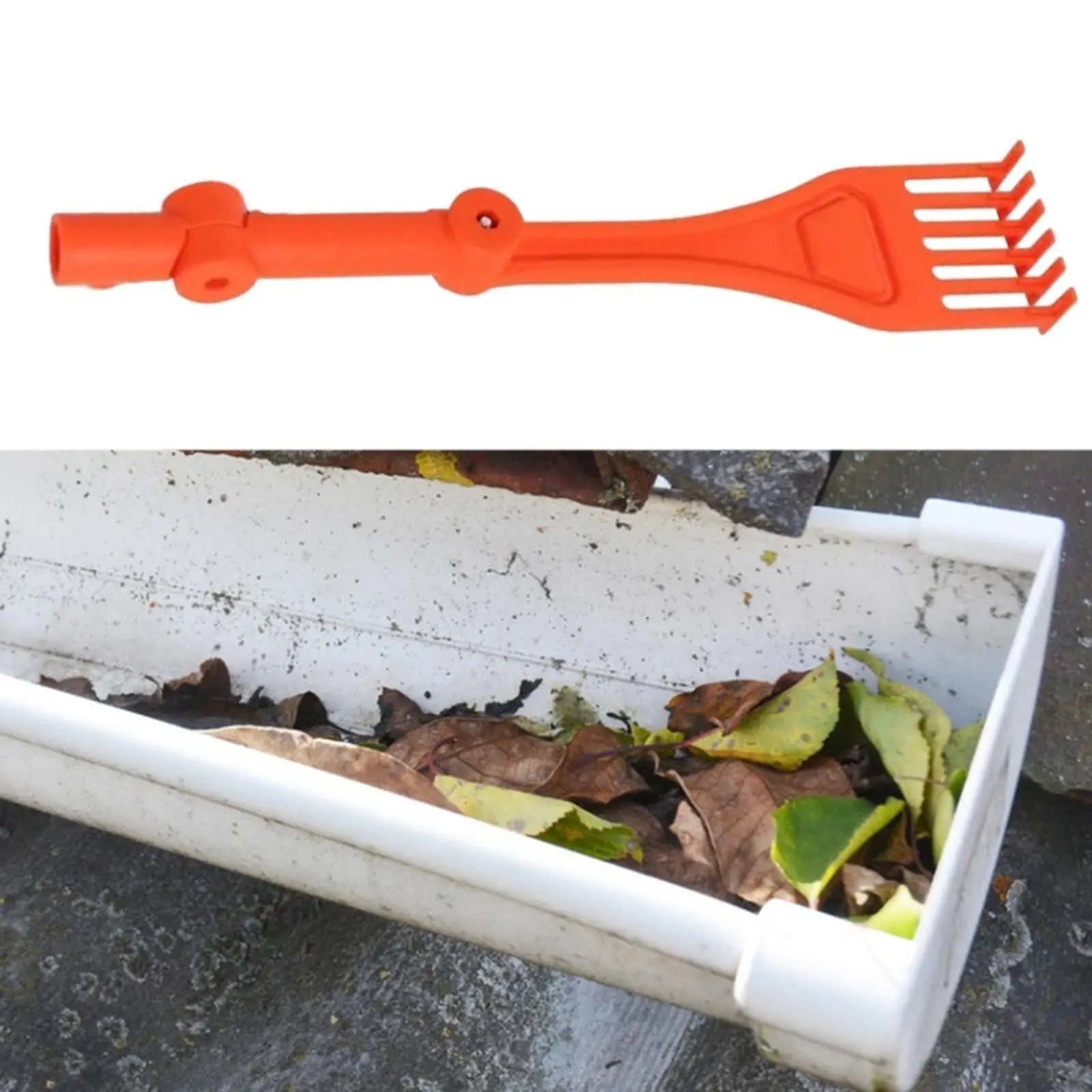 Mini Rake Gutter Cleaning Tool Gardening Tool Compact Roof Leaf Helper Garden Leaf Removal for Yard Branches Gutters Lawns