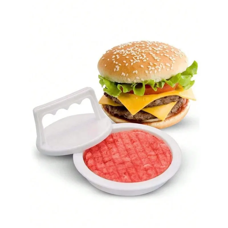 3-in-1 Burger Press Maker with Non-Stick Design - Stuffed Patty Mold for BBQ Grilling, Easy-Clean Kitchen Tool Accessory