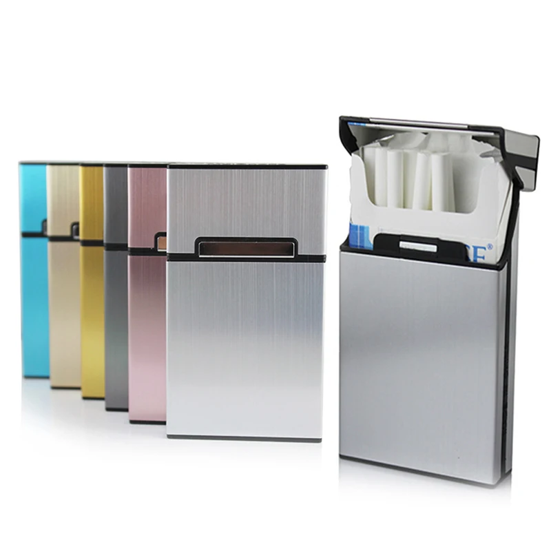 

20 thin cigarettes, ultra-thin fashion cigarette case, ultra-thin metal box, cigarette accessories