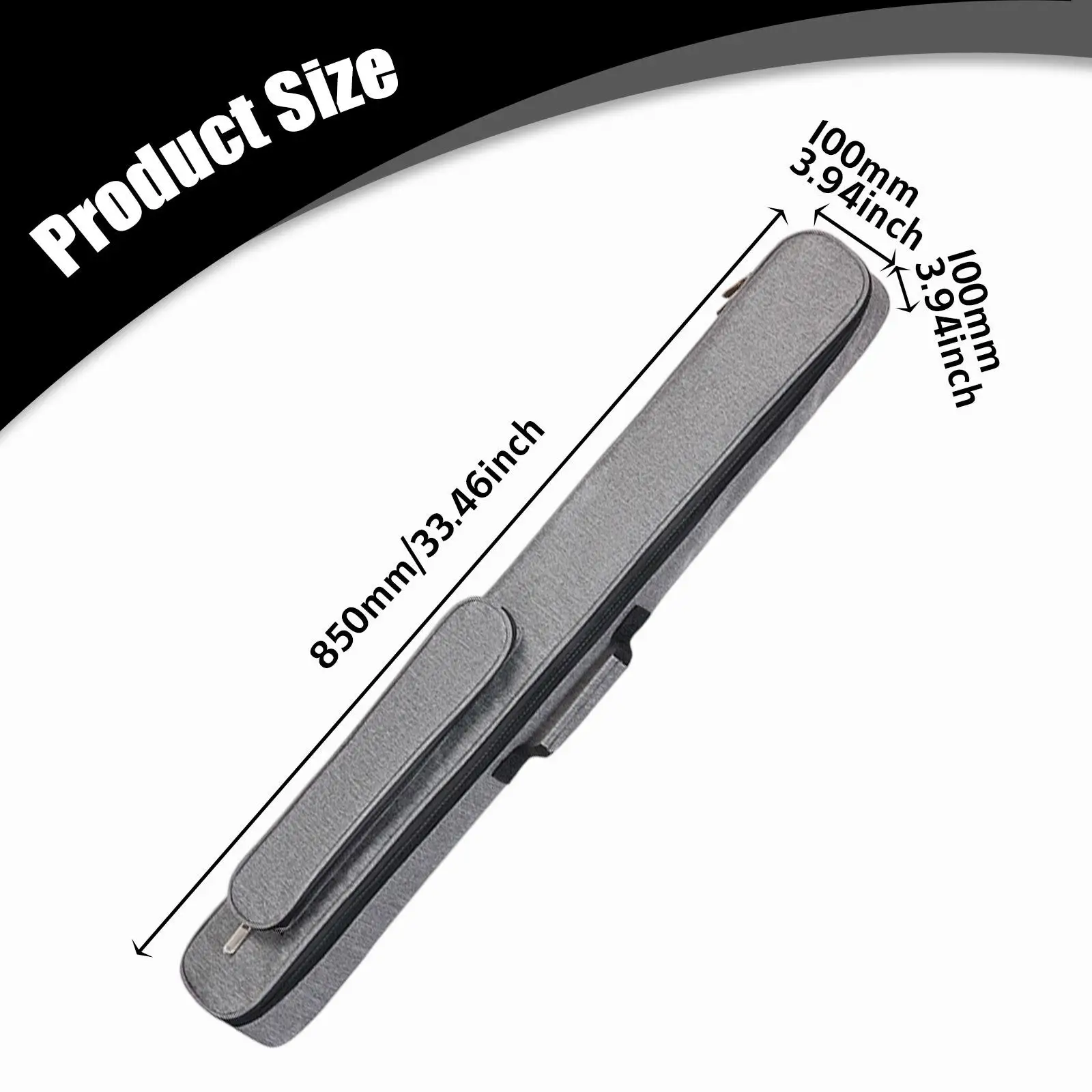 Billiard Cue Bag with Handle, 4 Slots, Portable Cue Holder, for Club Sports Travel Billiard Cue Bag with Handle, 4 Slots, Portable Cue Holder, for Club Sports Travel