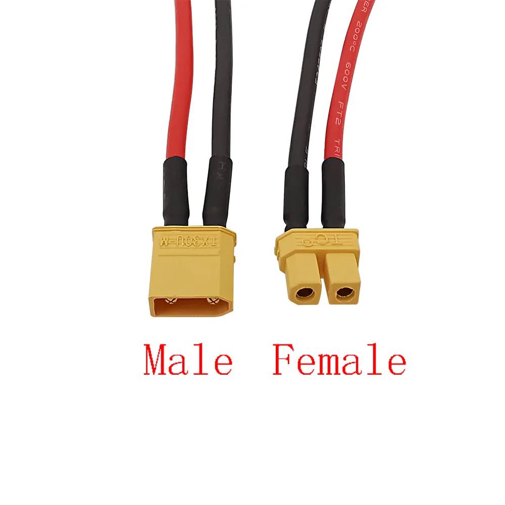 10 Pz Xt30U Xt30 Connettore A Spina Maschio/Femmina Spine A Proiettile Con 10Cm 18Awg Filo Di Silicone Pigtail Per Rc Lipo Batteria Giocattoli Fai Da 