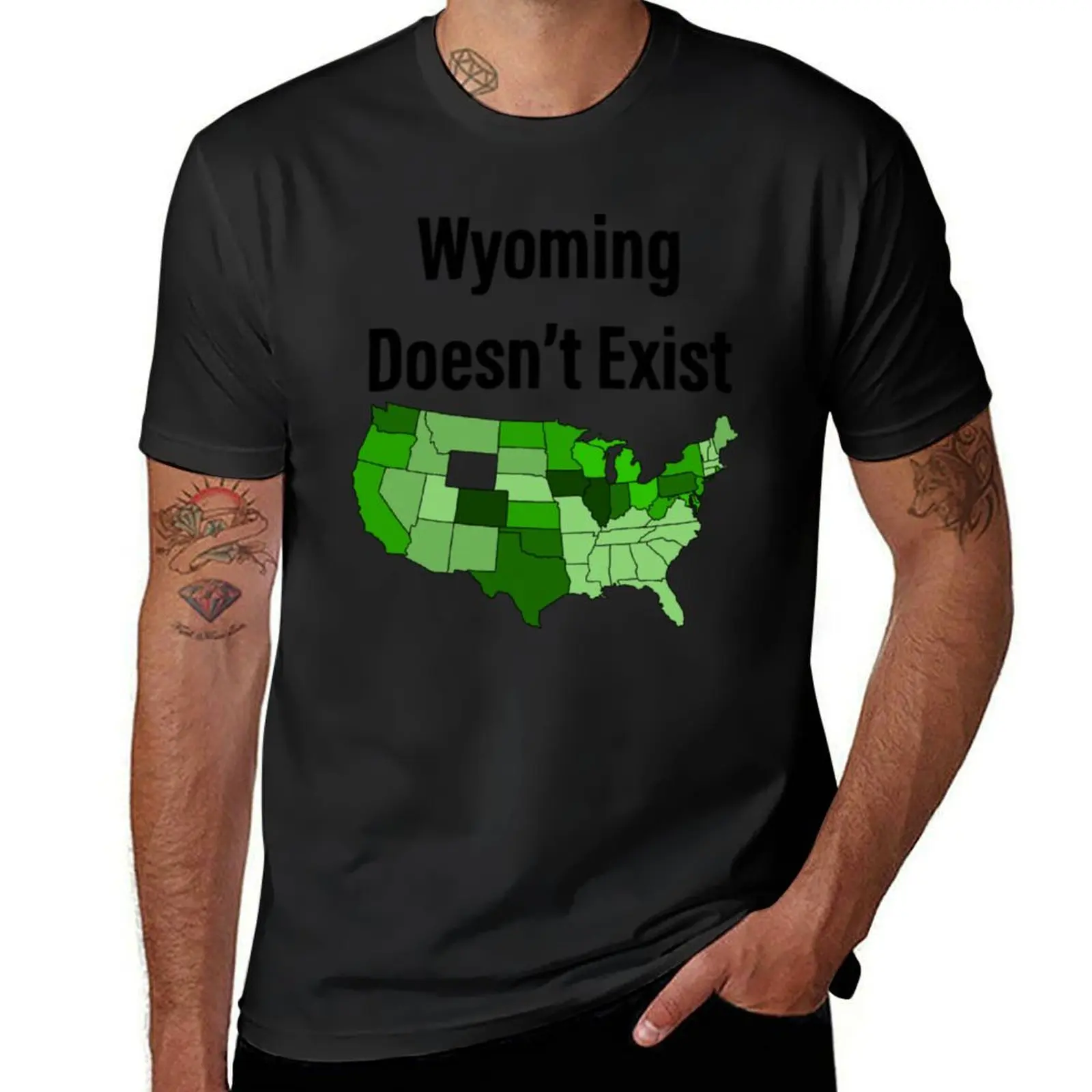 Wyoming (Green) T-Shirt shirts graphic tees plus sizes boys whites plain designer t shirt men