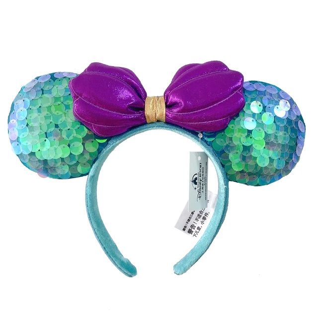 2022 Disney Mickey Ears Headband Firework Headband with Castle Peter Pan Cosplay Hairband Disneyland Letter Headband Gift Mickey Headband 9